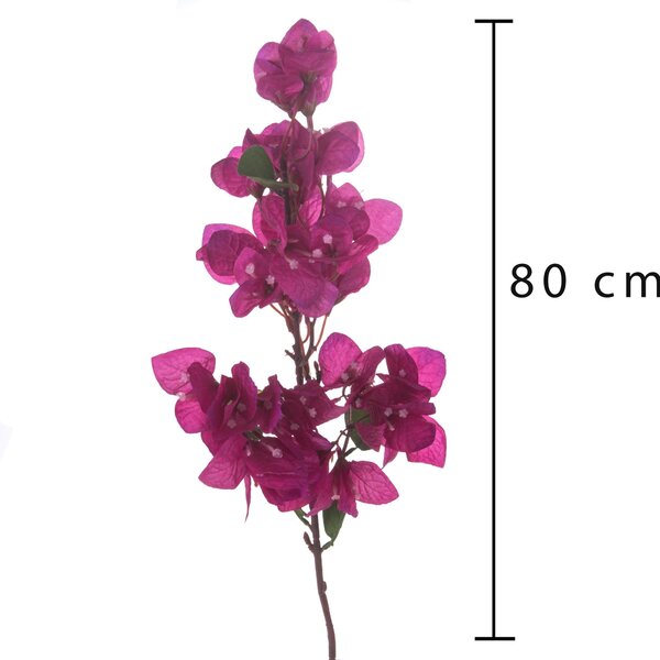 Set 8 Fiori Artificiali di Bougainvillea Altezza 80 cm