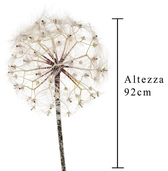 Set 2 Fiori Artificiali di Dandelion Altezza 92 cm