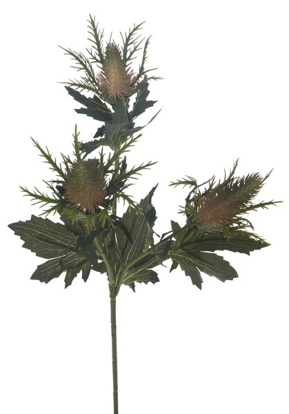 Set 6 Piante Artificiali di Eringium con Fiori Altezza 68 cm