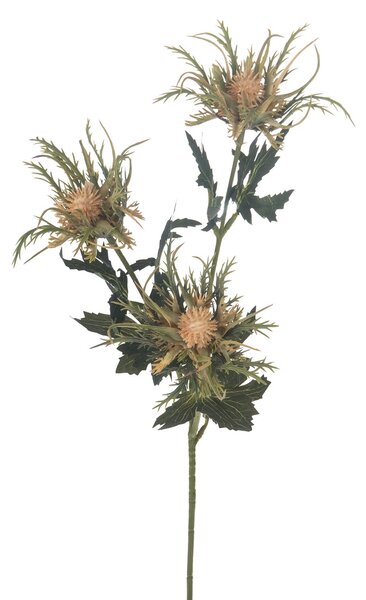 Set 6 Piante Artificiali di Cartamus Composta da 3 Fiori Altezza 67 cm Giallo