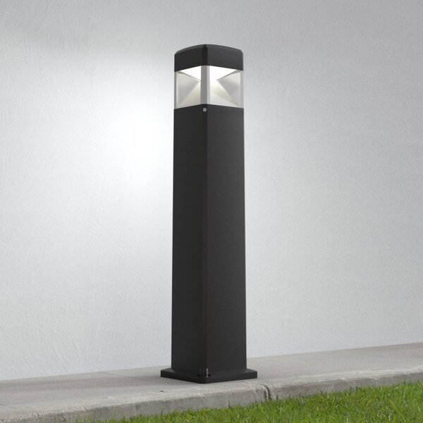 Fumagalli Lampioncino da giardino Elisa 800, Nero, Plastica, Moderno, Lampada LED da esterni