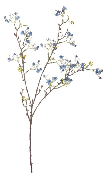 Set 3 Mini Tralcio Artificiale con Fiori Altezza 88 cm Blu