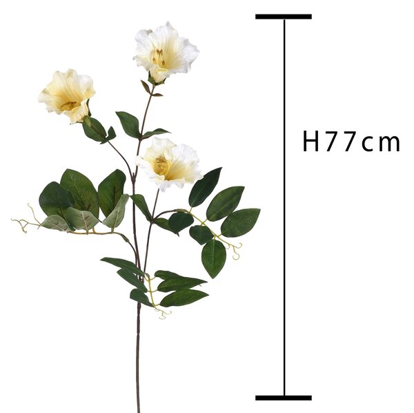 Set 6 Campanula Artificiali con Fiori Altezza 77 cm Giallo