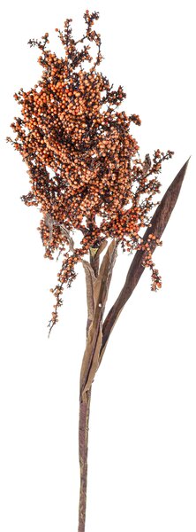 Set 4 Sorgo Dry Look Artificiali Altezza 90 cm Arancio