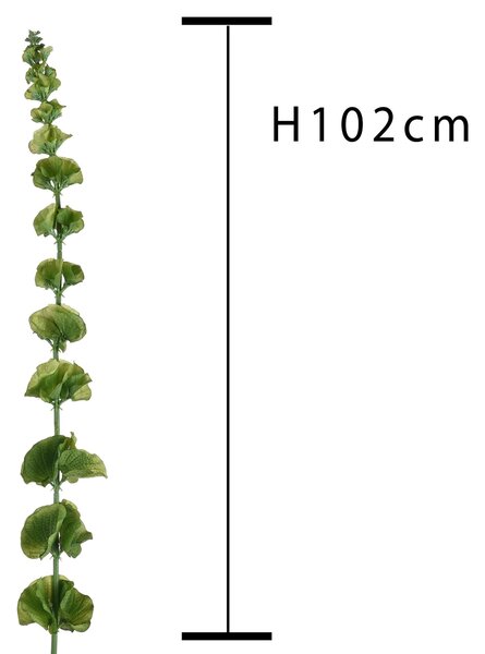 Set 3 Fiori Artificiali di Moluccella Altezza 102 cm Verde