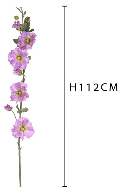 Set 2 Ramo Artificiale di Malva Altezza 112 cm