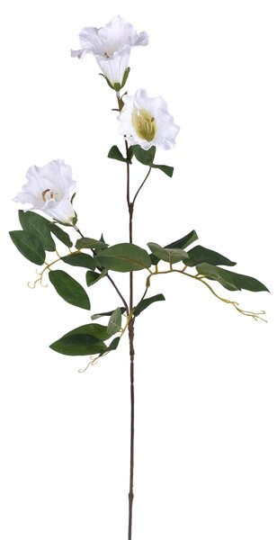 Set 6 Campanula Artificiali con Fiori Altezza 77 cm Bianco