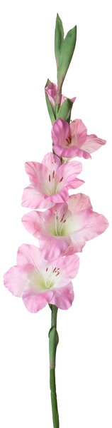 Set 4 Fiori Artificiali di Gladiolo Altezza 85 cm Rosa