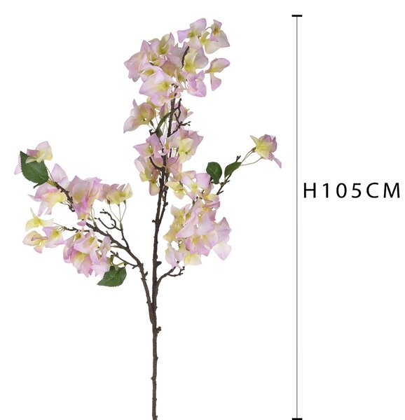 Set 3 Fiori Artificiali di Bougainvillea Altezza 105 cm Rosa