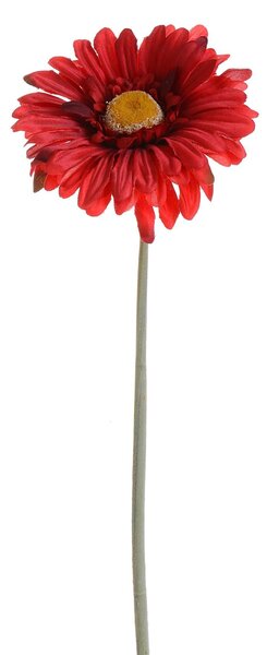 Set 12 Fiori Artificiali di Gerbera Altezza 53 cm Rosso