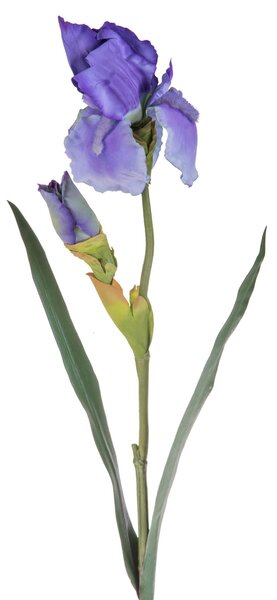 Set 6 Giaggiolo Composto da 2 Fiori Artificiali Altezza 73 cm Blu