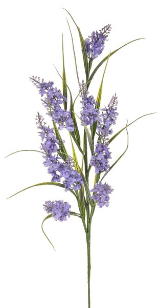 Set 12 Fiori Artificiali di Lavanda Altezza 55 cm Viola