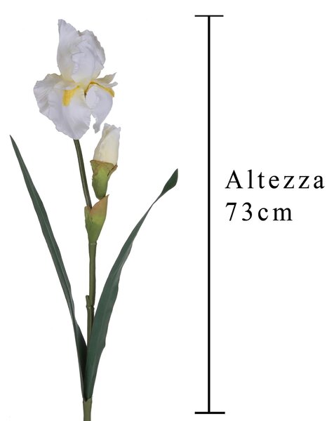 Set 6 Giaggiolo Composto da 2 Fiori Artificiali Altezza 73 cm