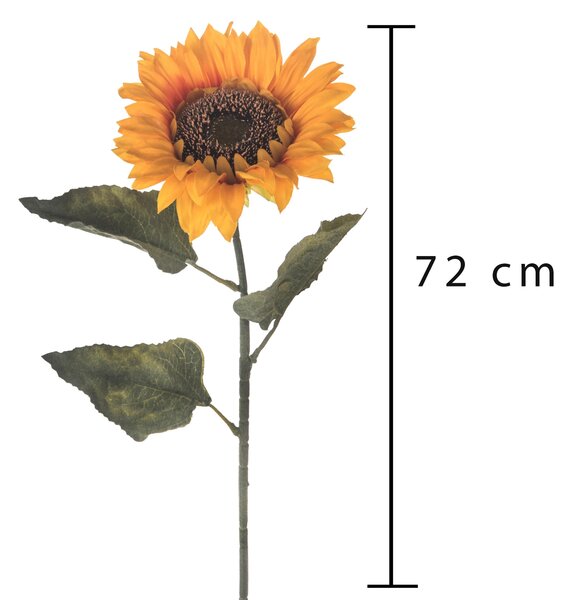 Set 8 Girasoli Artificiali Altezza 72 cm Giallo