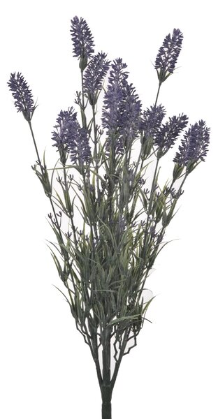 Set 4 Lavanda Artificiale con 15 Fiori Altezza 61 cm Viola