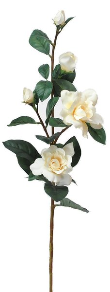Set 2 Rami Artificiali di Gardenia Altezza 82 cm Bianco