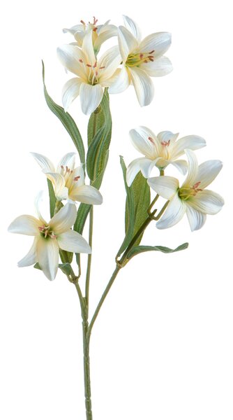 Set 12 Mini Lilium Artificiali con Fiori Altezza 56 cm