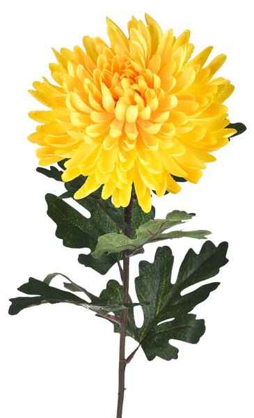 Set 6 Crisantemo Artificiali Singolo Altezza 79 cm Giallo