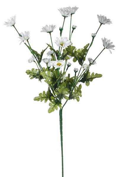 Set 6 Mazzetti di Margherita con Fiori Artificiali H 67 cm Bianco