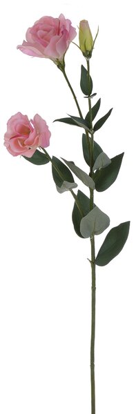 Set 6 Lisianthus Artificiali con Fiori Altezza 75 cm Rosa