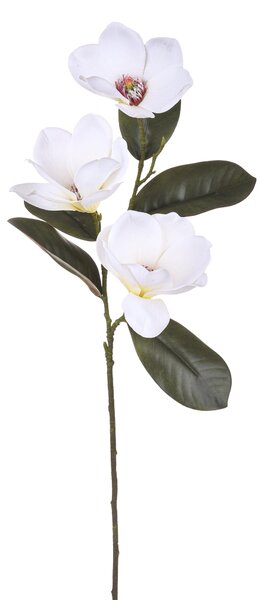 Set 4 Magnolie Real Touch Artificiali Altezza 72 cm Bianco