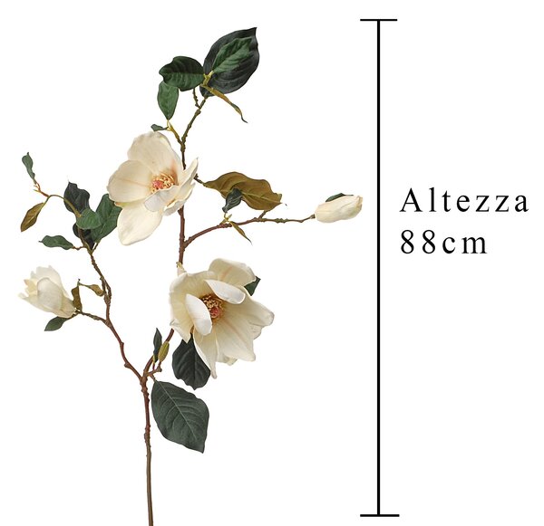 Set 2 Magnolia Giapponese Artificiale Altezza 88 cm