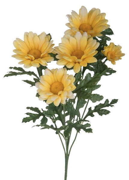 Set 6 Margherite Artificiali Altezza 66 cm Giallo