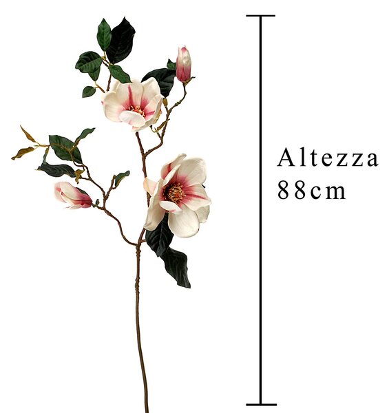 Set 2 Magnolia Giapponese Artificiale Altezza 88 cm