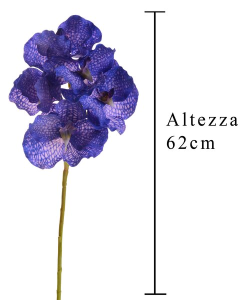 Set 4 Orchidea Artificiali Vanda Altezza 62 cm