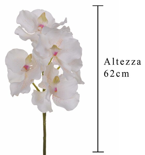 Set 3 Orchidea Artificiali Vanda Altezza 62 cm