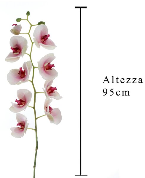 Phalaenopsis Artificiale Altezza 95 cm Bianco