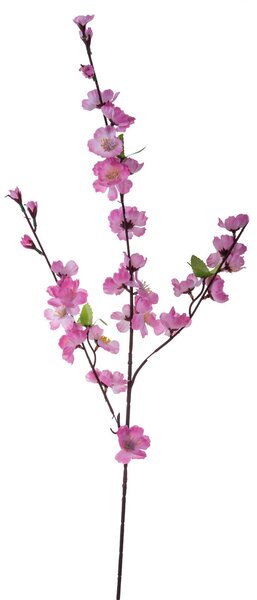 Set 8 Pesco Artificiale con 3 Diramazioni Altezza 88 cm Rosa