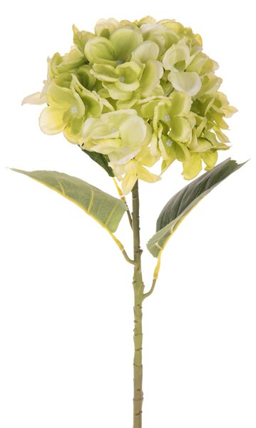 Set 4 Ortensia Artificiale Singola Altezza 57 cm Verde