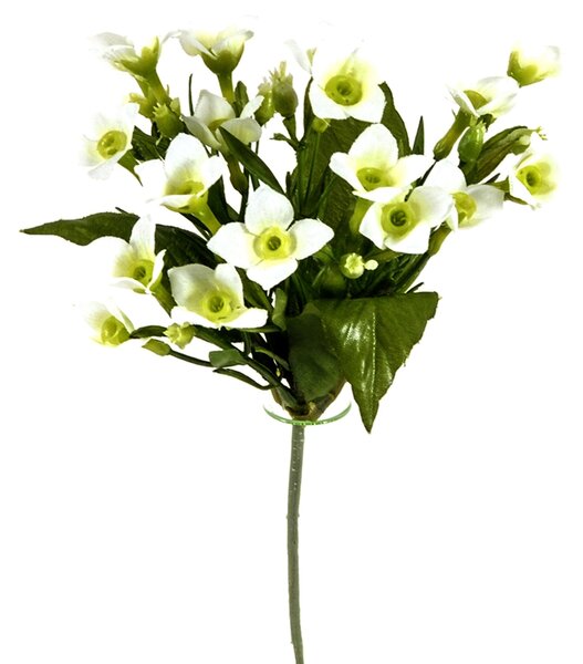 Set 6 Pick Non Ti Scordar di Me Artificiale Altezza 20 cm Bianco