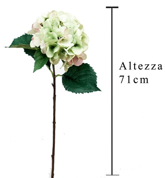 Set 2 Ortensia Artificiale Altezza 71 cm