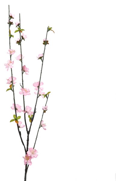 Set 8 Pesco Artificiale con 4 Diramazioni Altezza 85 cm Rosa
