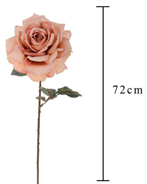Set 4 Rose Artificiali Madonna Altezza 70 cm