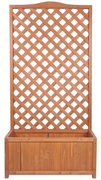 Fioriera da Giardino in Legno 0,9x0,4xH1,8m Rama Excelsior Ciliegio