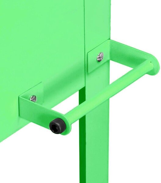 Fioriera Orto Rialzato da Giardino 97x56x90 cm in Metallo con Ruote Verde