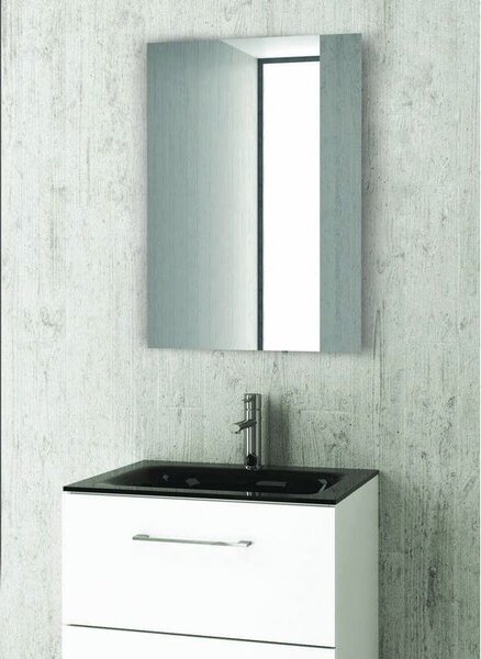 Specchio bagno 90x60 semplice rettangolare reversibile | KAM-S90 - KAMALU
