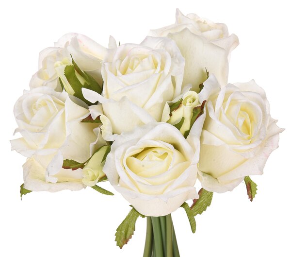 Bouquet Artificiale con Altezza 22 cm Nat Touchm Bianco