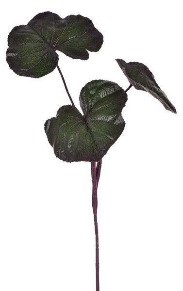 Set 3 Foglia di Ligularia Artificiale Altezza73 cm Verde
