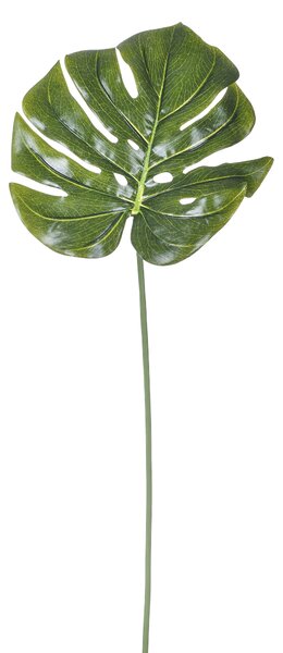 Set 12 Foglia di Philodendro Artificiale Altezza 65 cm Verde