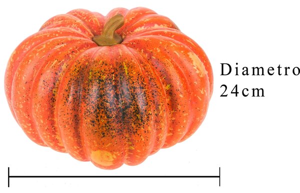 Set 2 Zucca Artificiale Larghezza 24 cm