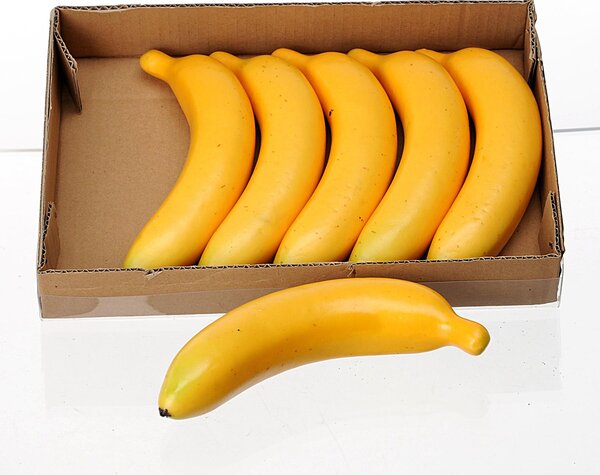 Set 12 Banane Artificiali Decorative 19,5 cm