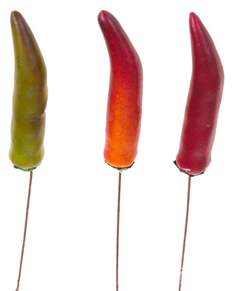 Set 48 Peperoncini Artificiali 12 Pezzi Altezza 9 cm