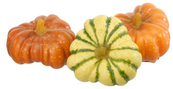 Set 9 Zucca Artificiale Rotonda Larghezza 11 cm