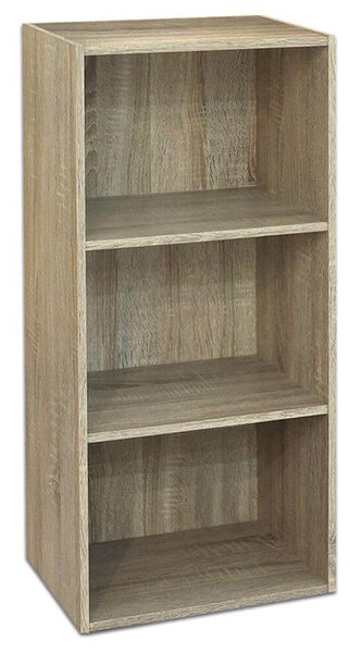 Libreria 3 ripiani 40x29x89 cm in Legno Rovere