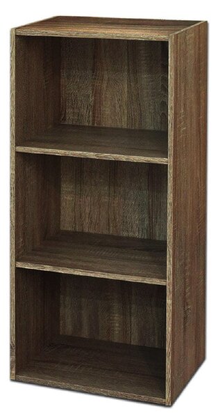 Libreria 3 ripiani 40x29x89 cm in Legno Noce