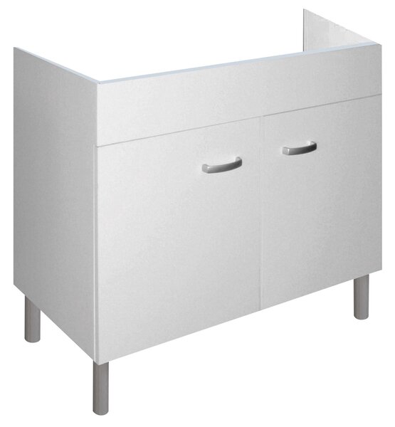 Mobile Sottolavello da Cucina 80x50 cm in Legno Bianco